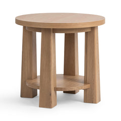 Kenzie Amber Toast End Table - Ornate Home