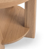 Kenzie Amber Toast End Table - Ornate Home