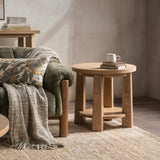 Kenzie Amber Toast End Table - Ornate Home