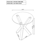 Kenzie Chrome 3-piece Round Coffee and End Table Set - Ornate Home