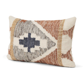 Kenzie Multicolor 13x21 Print Lumbar Pillow Cover with Down Filler (Set of 2) - Ornate Home