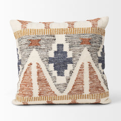 Kenzie Multicolor 20x20 Print Square Pillow Cover