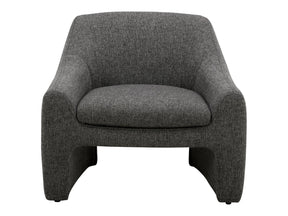 Kenzie Shadowed Grey Accent Chair - Ornate Home