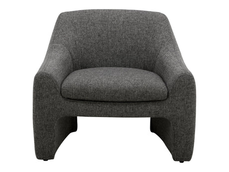 Kenzie Shadowed Grey Accent Chair - Ornate Home