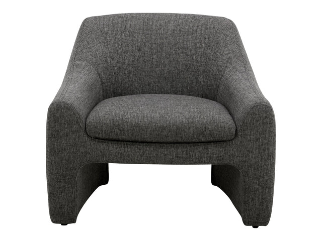 Kenzie Shadowed Grey Accent Chair - Ornate Home