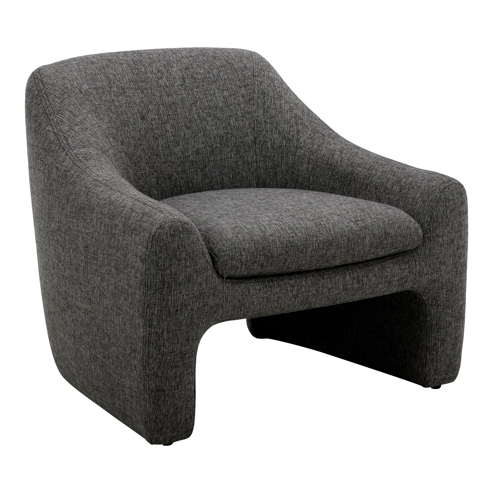 Kenzie Shadowed Grey Accent Chair - Ornate Home