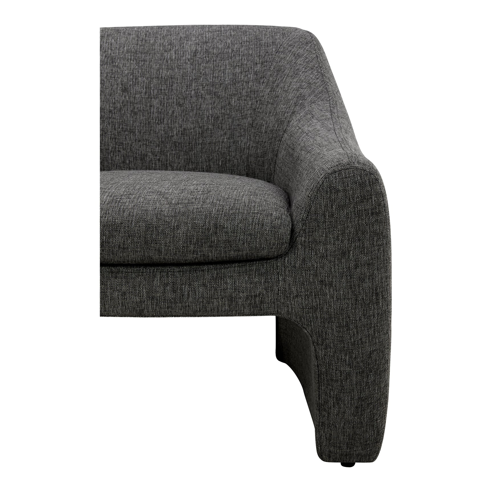 Kenzie Shadowed Grey Accent Chair - Ornate Home