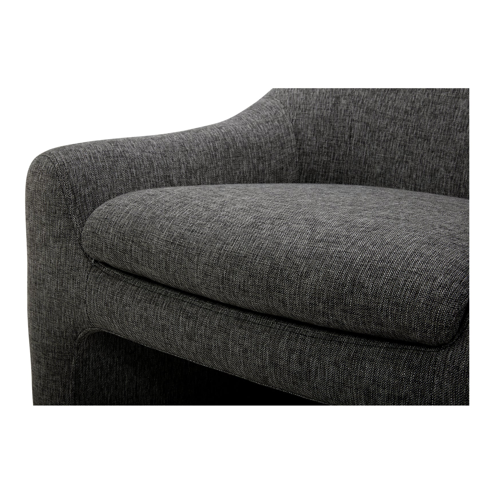 Kenzie Shadowed Grey Accent Chair - Ornate Home