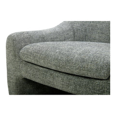 Kenzie Slated Moss Accent Chair - Ornate Home