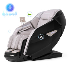 Kenzo 41-7D Dual Roller System Flexible Track Zero Gravity Full Body Massage Chair with Heart Rate Monitor and Health Detecti - Ornate Home