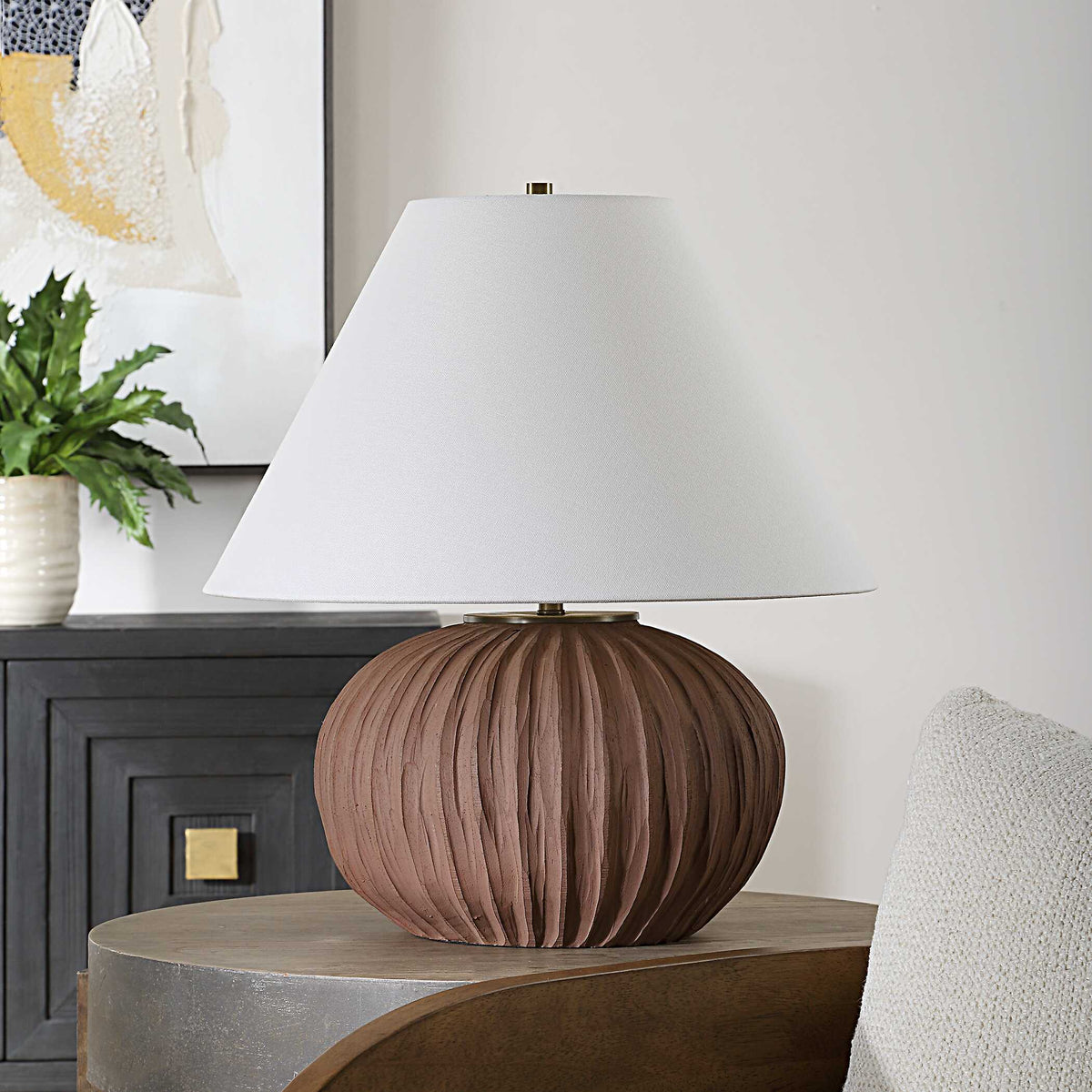 Keoghan Terracotta Table Lamp - Ornate Home