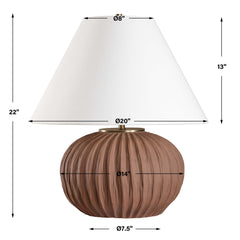 Keoghan Terracotta Table Lamp - Ornate Home