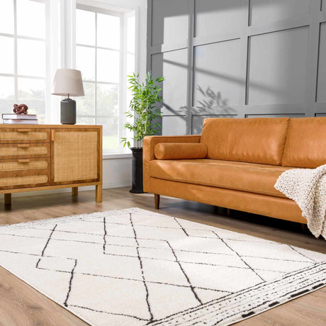 Keone Black & White Area Rug - Ornate Home