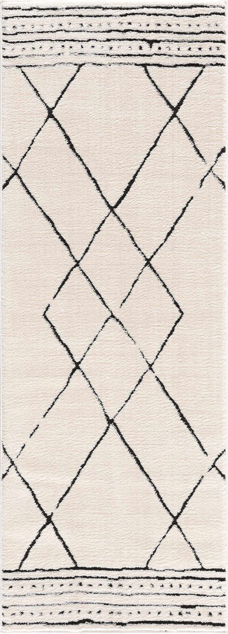 Keone Black & White Area Rug - Ornate Home