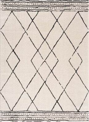 Keone Black & White Thick Rug - Ornate Home
