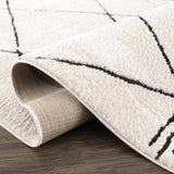 Keone Black & White Thick Rug - Ornate Home