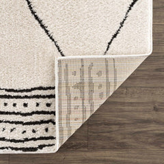 Keone Black & White Thick Rug - Ornate Home