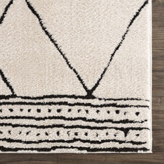 Keone Black & White Thick Rug - Ornate Home