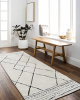 Keone Black & White Thick Rug - Ornate Home