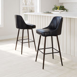 Keppel Black & Bronze Swivel Barstool - Ornate Home