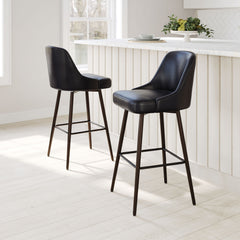 Keppel Black & Bronze Swivel Barstool - Ornate Home
