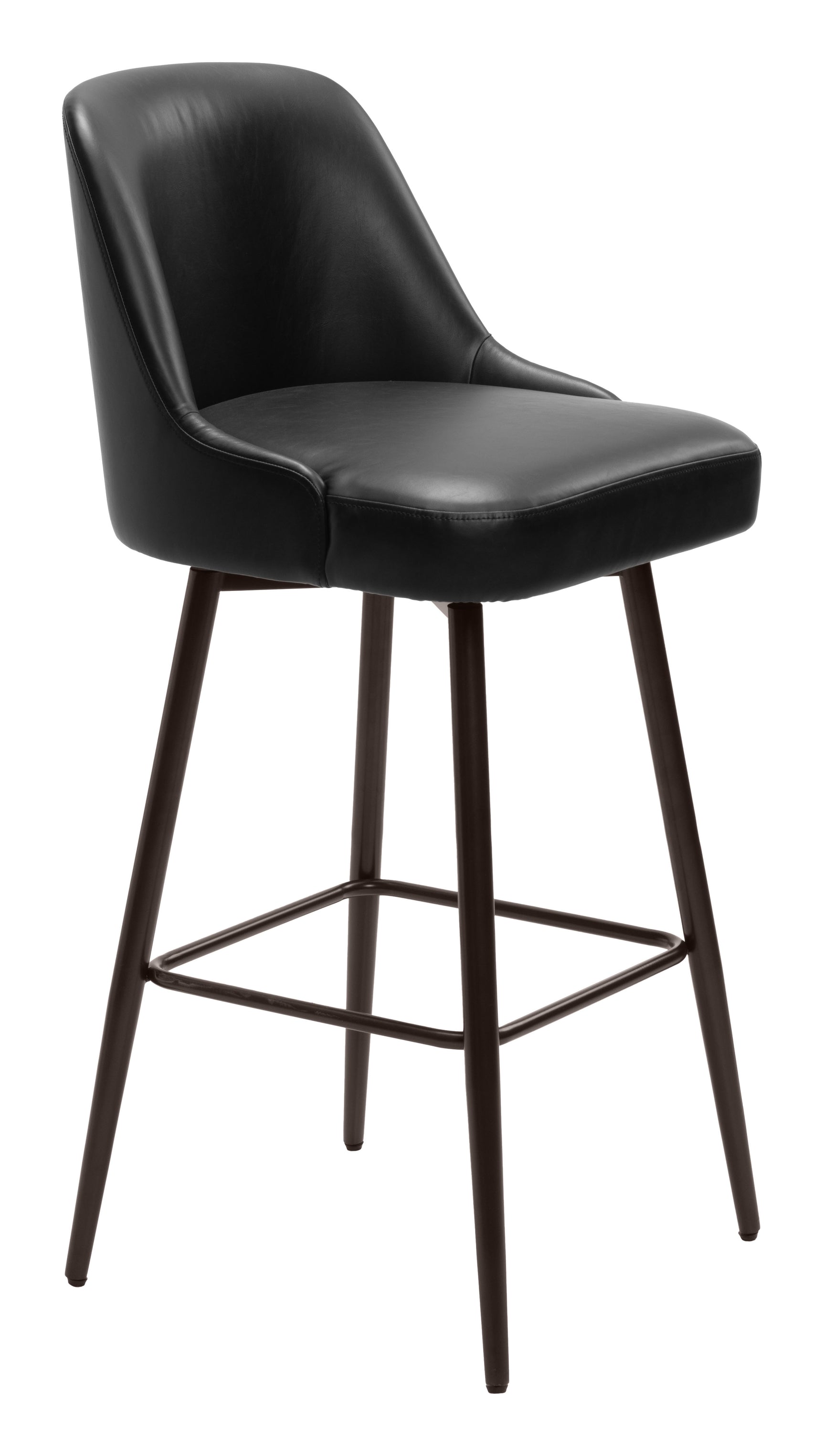 Keppel Black & Bronze Swivel Barstool - Ornate Home