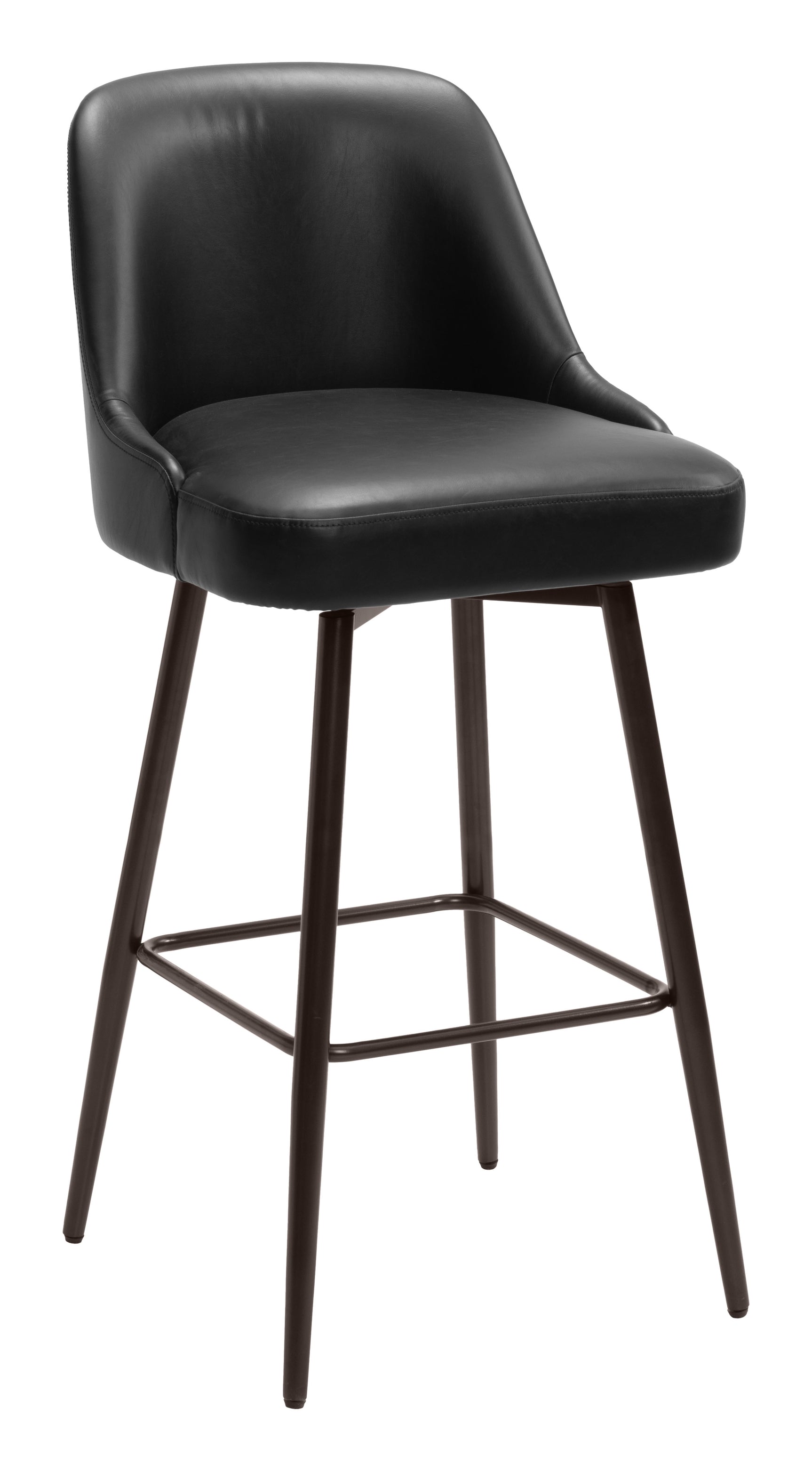Keppel Black & Bronze Swivel Barstool - Ornate Home