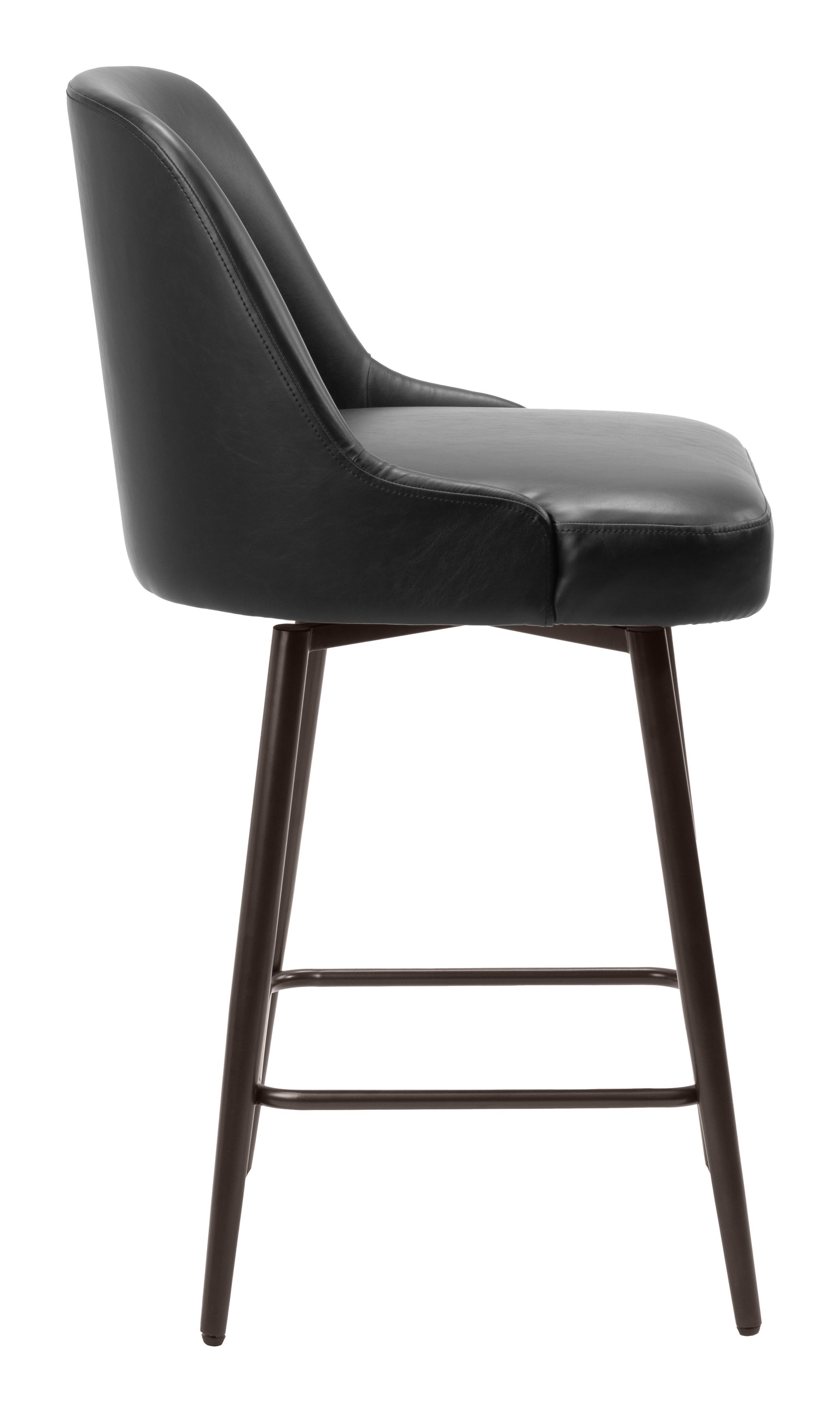 Keppel Black & Bronze Swivel Counter Stool - Ornate Home