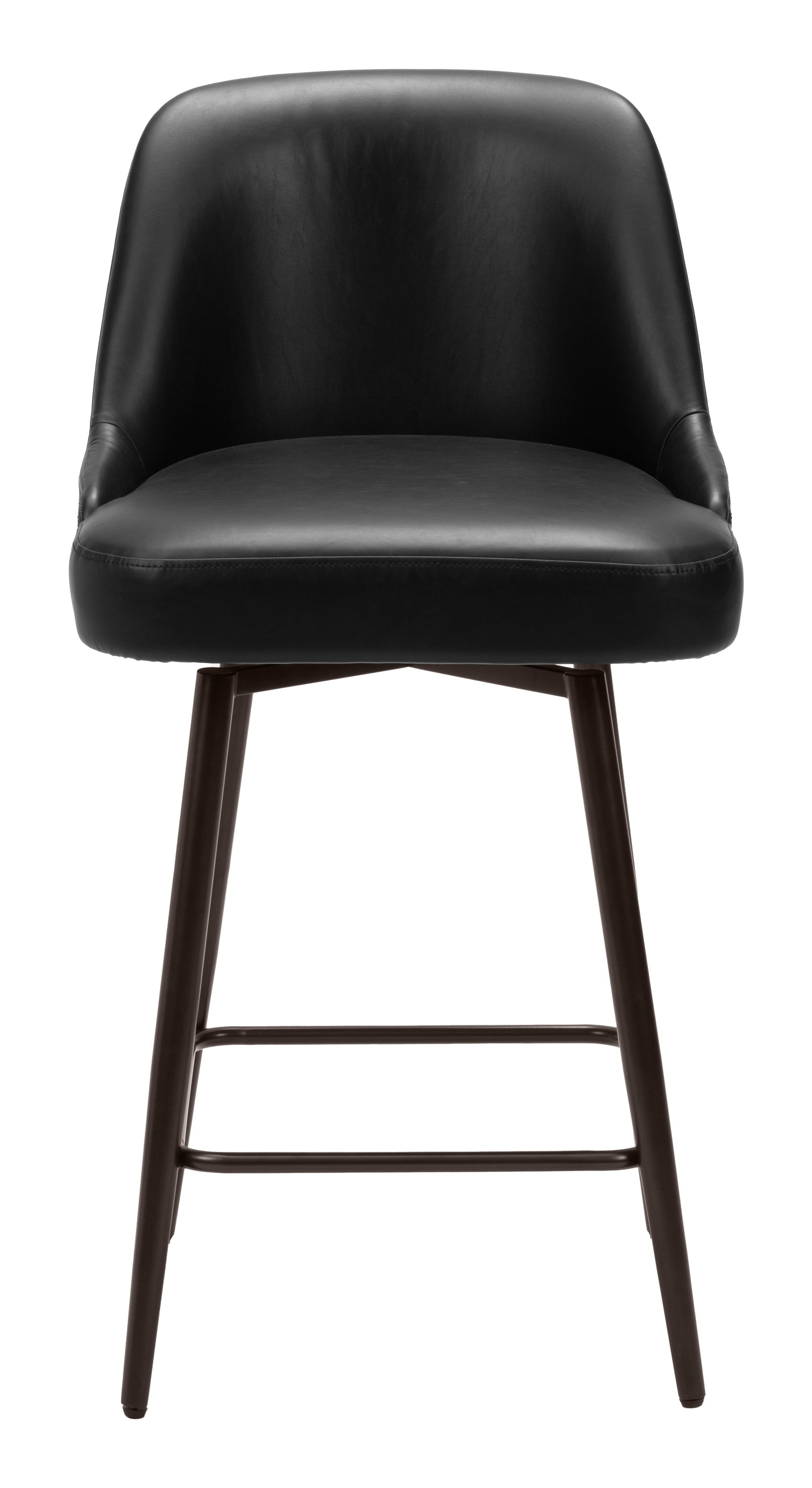 Keppel Black & Bronze Swivel Counter Stool - Ornate Home