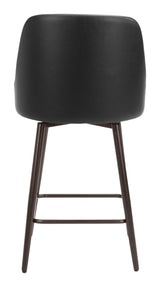 Keppel Black & Bronze Swivel Counter Stool - Ornate Home