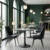 Keppel Black Swivel Dining Chair (Set of 2) - Ornate Home