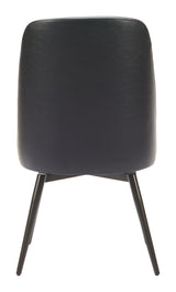 Keppel Black Swivel Dining Chair (Set of 2) - Ornate Home