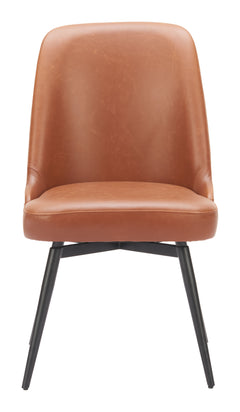 Keppel Brown Swivel Dining Chair (Set of 2) - Ornate Home