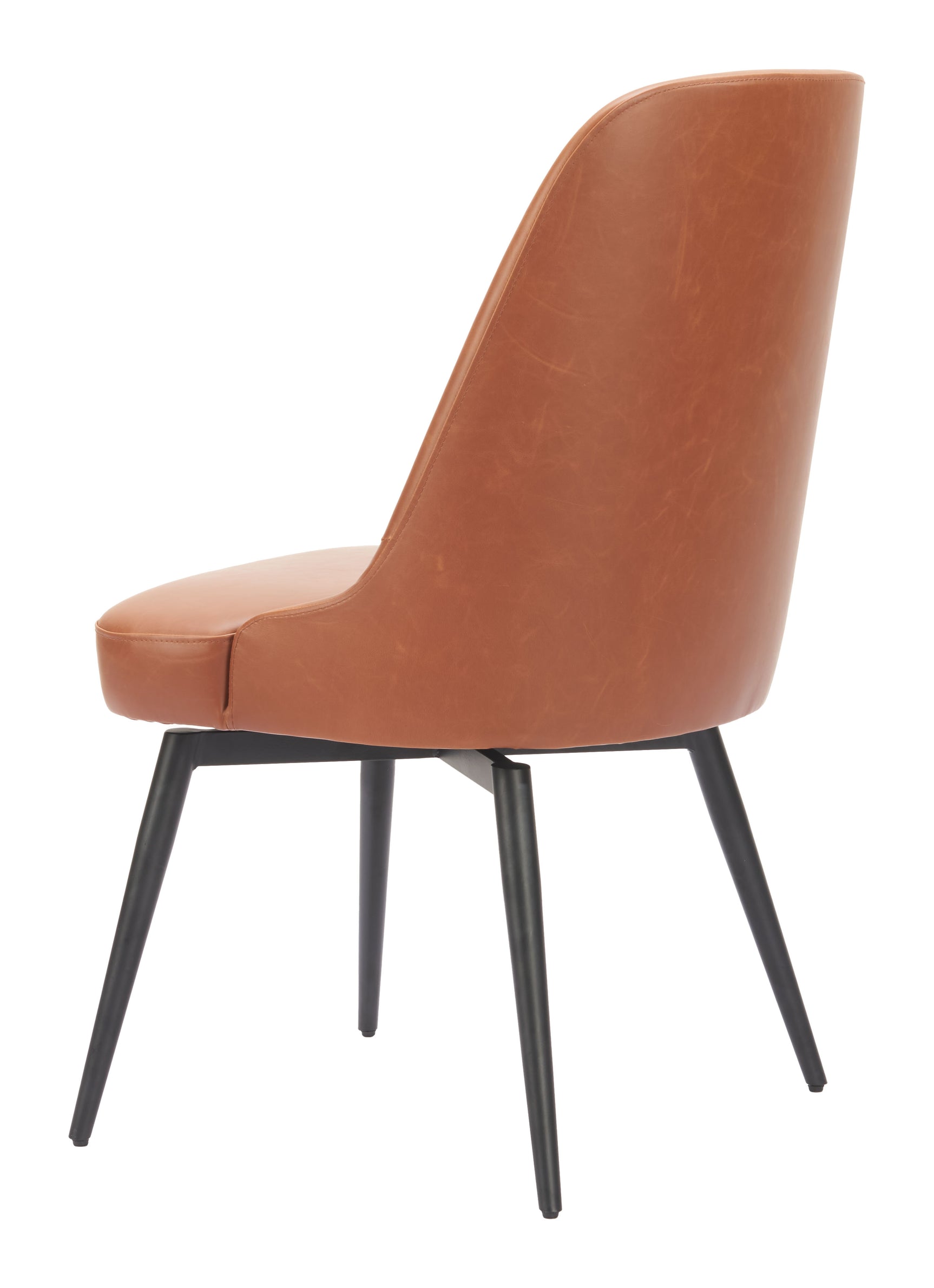 Keppel Brown Swivel Dining Chair (Set of 2) - Ornate Home