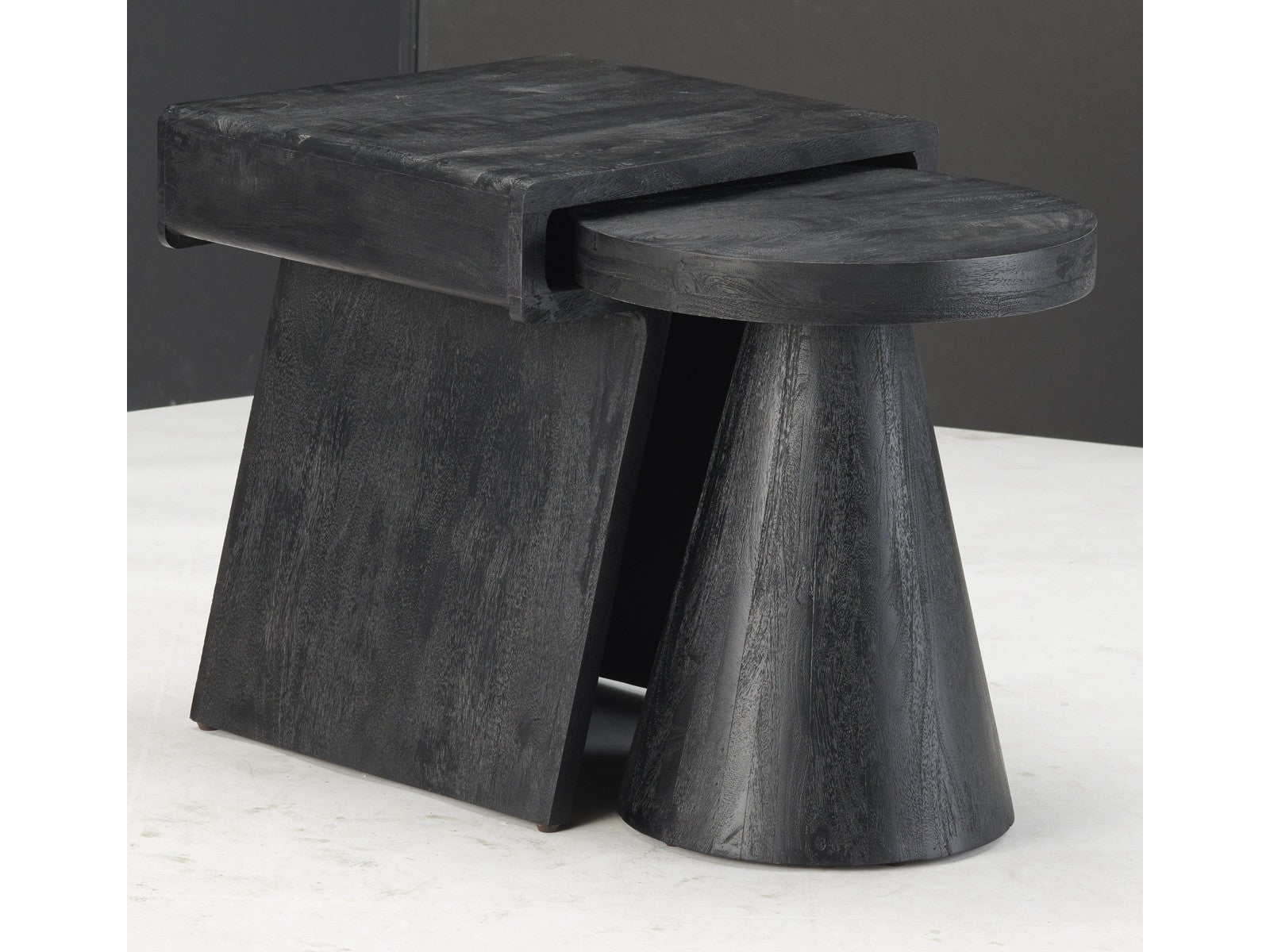 Keppler Black 2-Piece Nesting Tables - Ornate Home