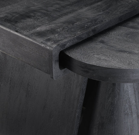 Keppler Black 2-Piece Nesting Tables - Ornate Home