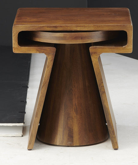 Keppler Brown 2-Piece Nesting Tables - Ornate Home