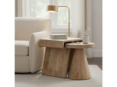Keppler Natural Brown 2-Piece Nesting Tables - Ornate Home