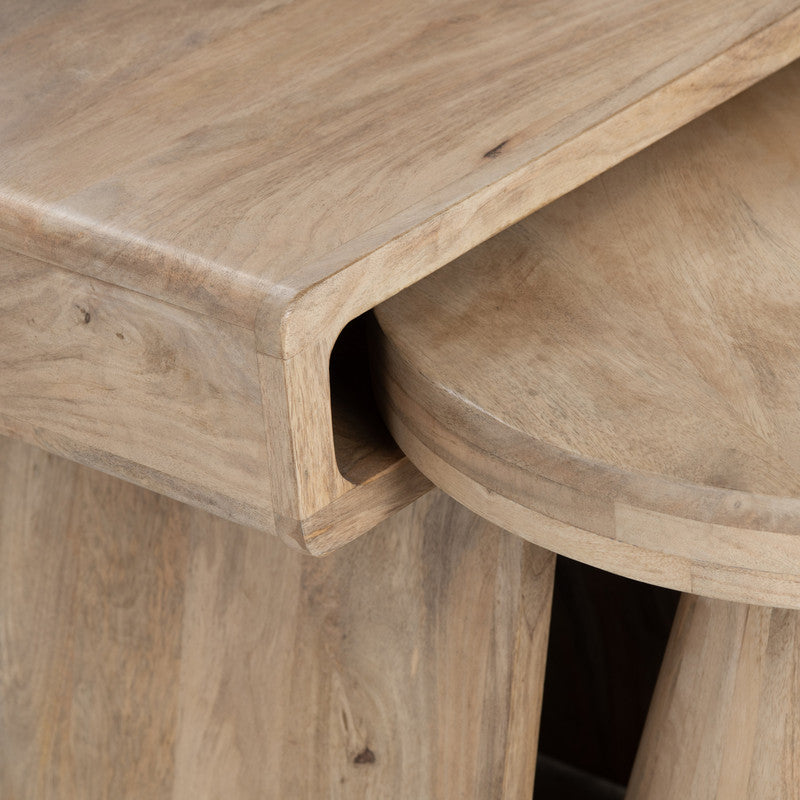 Keppler Natural Brown 2-Piece Nesting Tables - Ornate Home