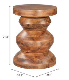 Kerala Walnut Side Table - Ornate Home