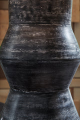 Kerbert Distressed Black 2-Piece Lamp Set - Ornate Home