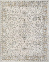 Kerem Cream Thick Luxe Damask Rug - Ornate Home