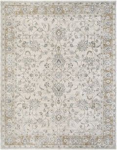 Kerem Cream Thick Luxe Damask Rug - Ornate Home