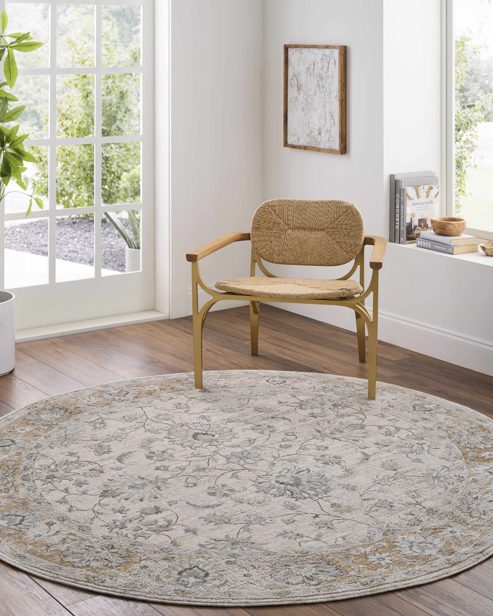 Kerem Cream Thick Luxe Damask Rug - Ornate Home