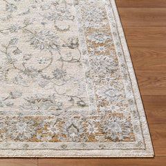 Kerem Cream Thick Luxe Damask Rug - Ornate Home