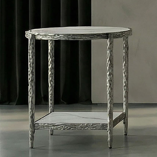 Kerna Gunmetal End Table - Ornate Home