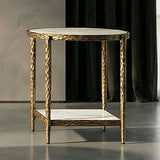 Kerna Matte Gold End Table