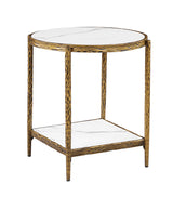 Kerna Matte Gold End Table