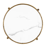 Kerna Matte Gold End Table