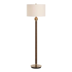 Keros Dark Oak Floor Lamp - Ornate Home